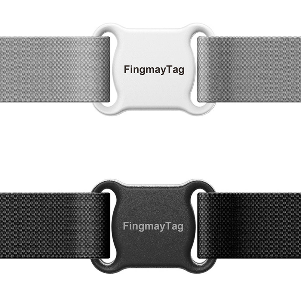 Smart Pet Cat & Dog GPS Tracker bağlantı aparatları, beyaz ve siyah renk seçenekleri.