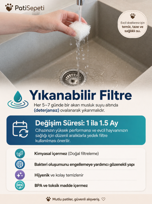 inPets H13™ 1.5L Ultra Sessiz Evcil Hayvan Kedi Köpek Su Pınarı Çeşmesi | Su Sebili Şelalesi | 3 Akış Hızı Kontrolü
