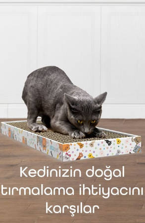 Tırmata Yeni Ürün Doğal Düz Karton Kedi Tırmalaması Kedi Tırmalama Tahtası Kartonu 47x17 cm