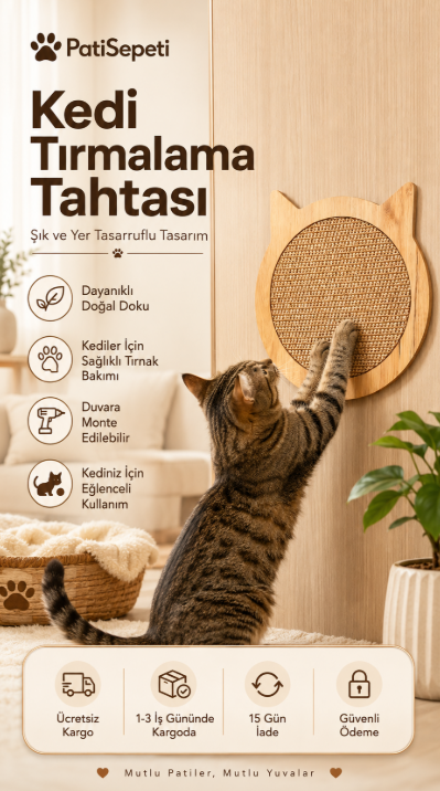 Doğal Sisal Kedi Tırmalama Matı Kedi Tırmalama Tahtası Kedi Otu Catnip Içerikli