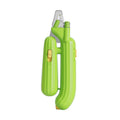 Cactus-Shaped Multi-Function Pet Nail Clipper in vibrant green color with white light features.