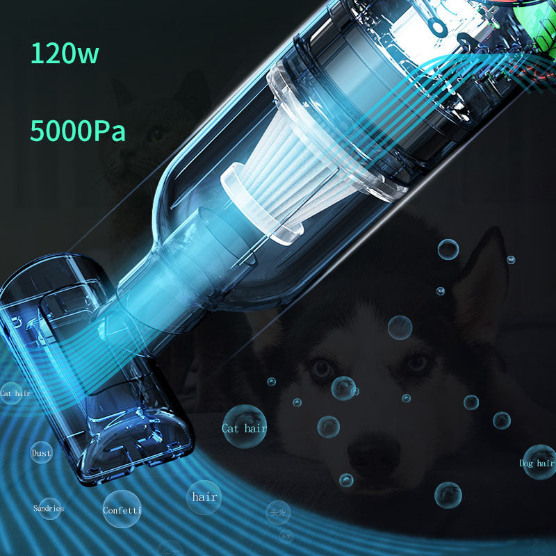 Pet Grooming Supplies Dog Hair Vacuum Cleaner with powerful 120W and 5000Pa suction for effective pet hair removal.